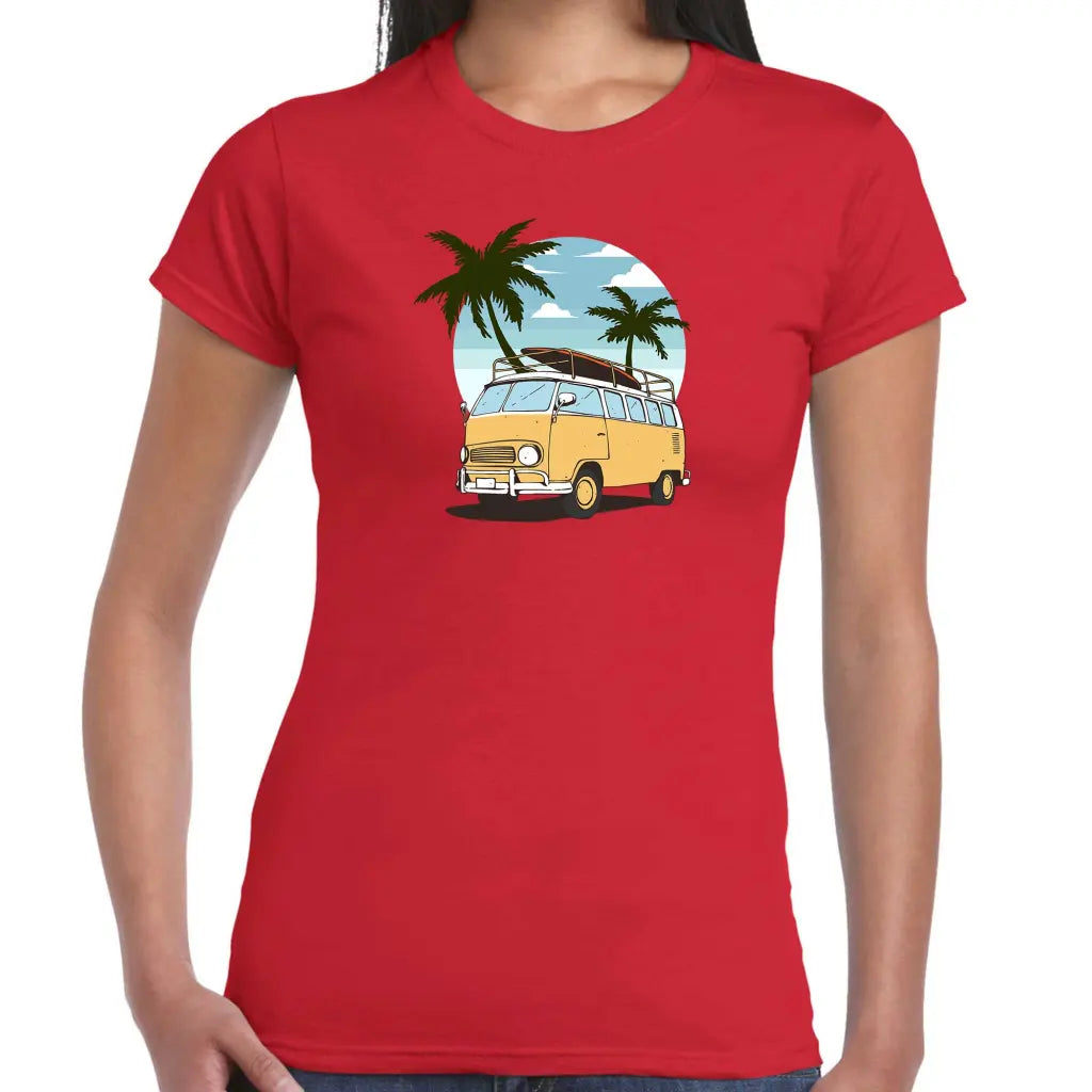 CamperVan Palms Ladies T-shirt - Tshirtpark.com