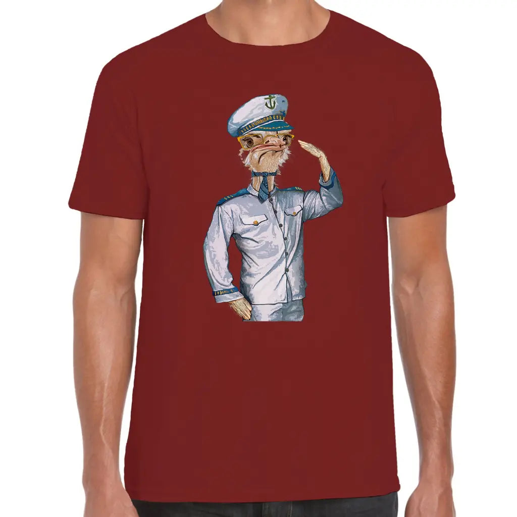 Captain Ostrich T-Shirt - Tshirtpark.com