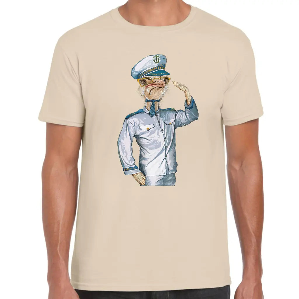 Captain Ostrich T-Shirt - Tshirtpark.com