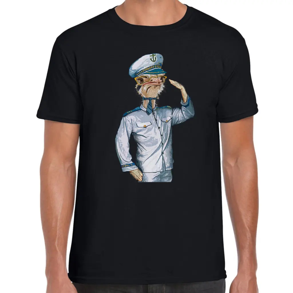 Captain Ostrich T-Shirt - Tshirtpark.com