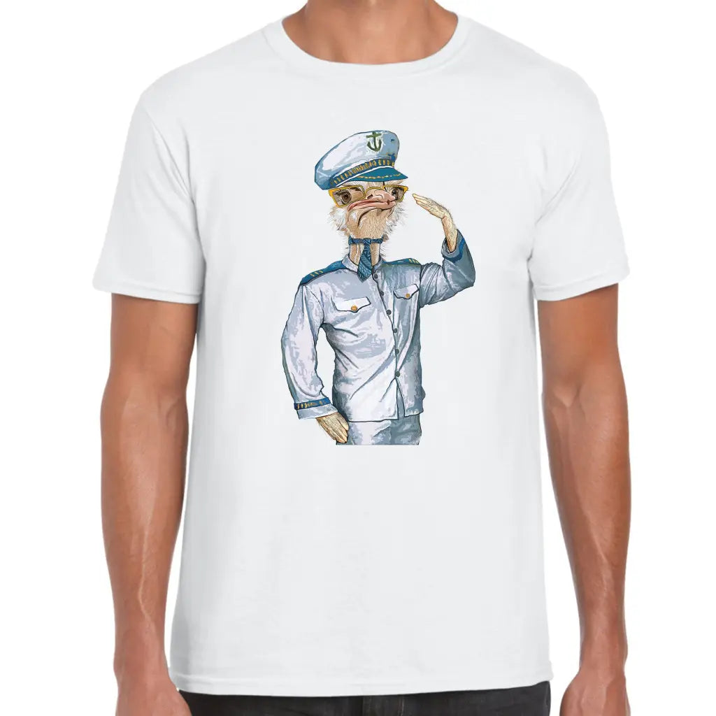 Captain Ostrich T-Shirt - Tshirtpark.com