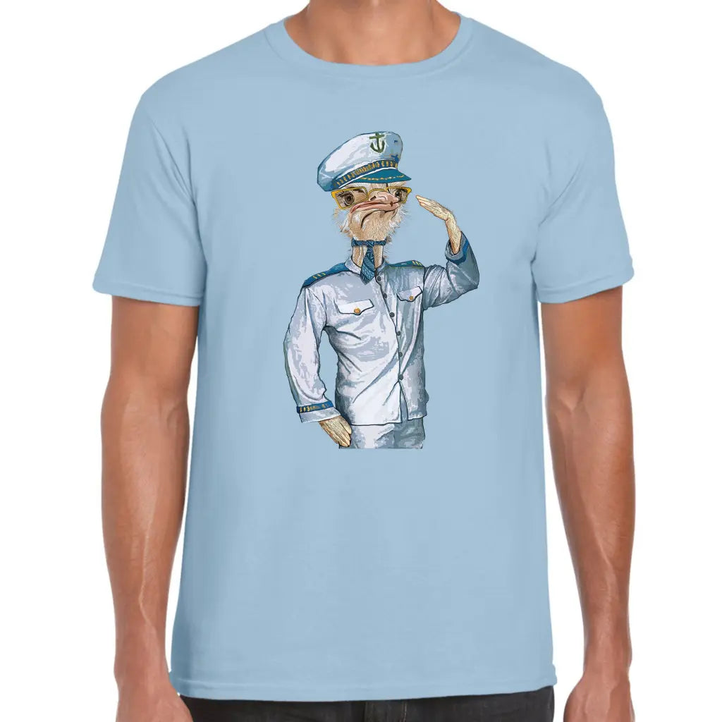 Captain Ostrich T-Shirt - Tshirtpark.com