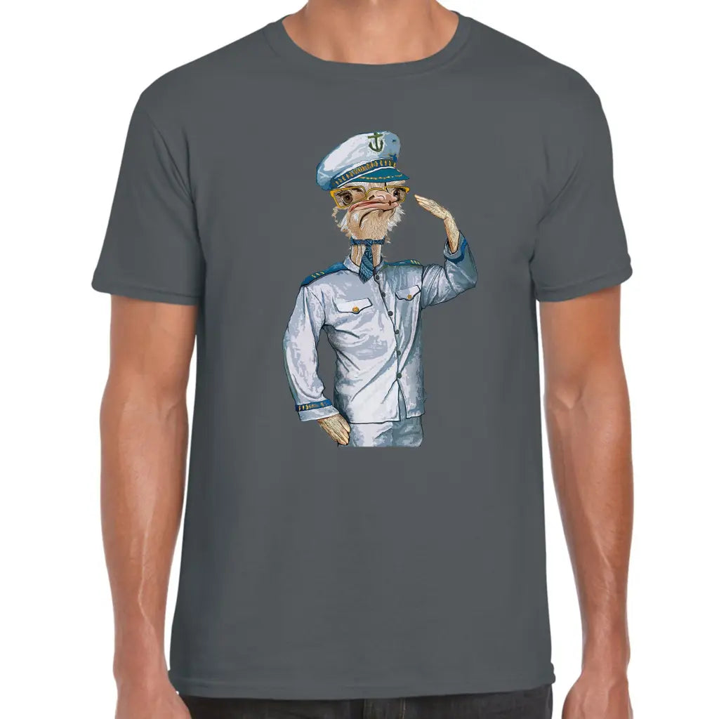 Captain Ostrich T-Shirt - Tshirtpark.com