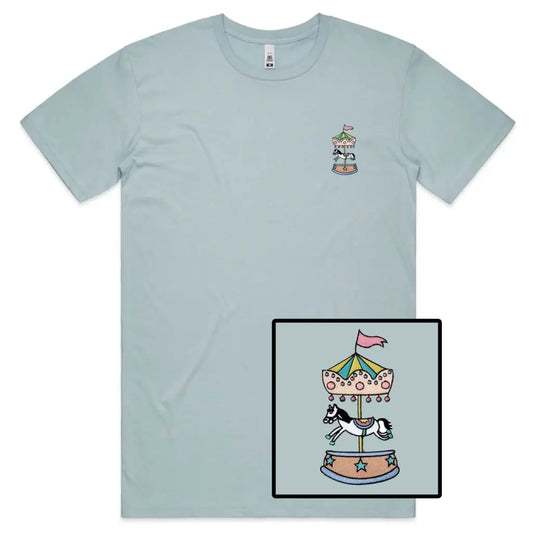 Carousel Embroidered T-Shirt - Tshirtpark.com