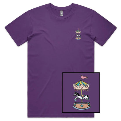 Carousel Embroidered T-Shirt - Tshirtpark.com