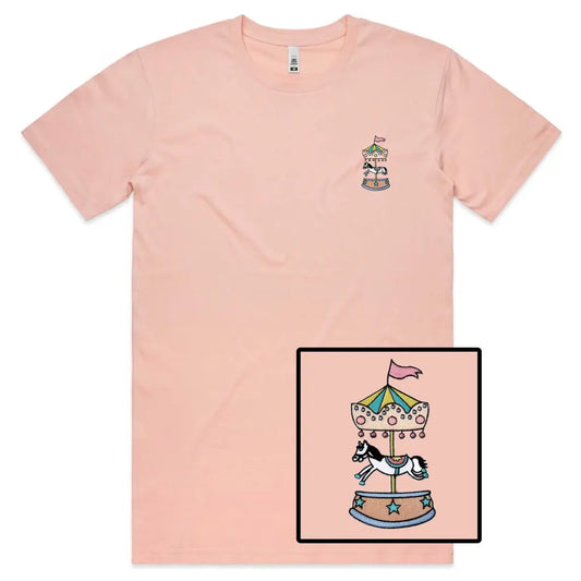 Carousel Embroidered T-Shirt - Tshirtpark.com