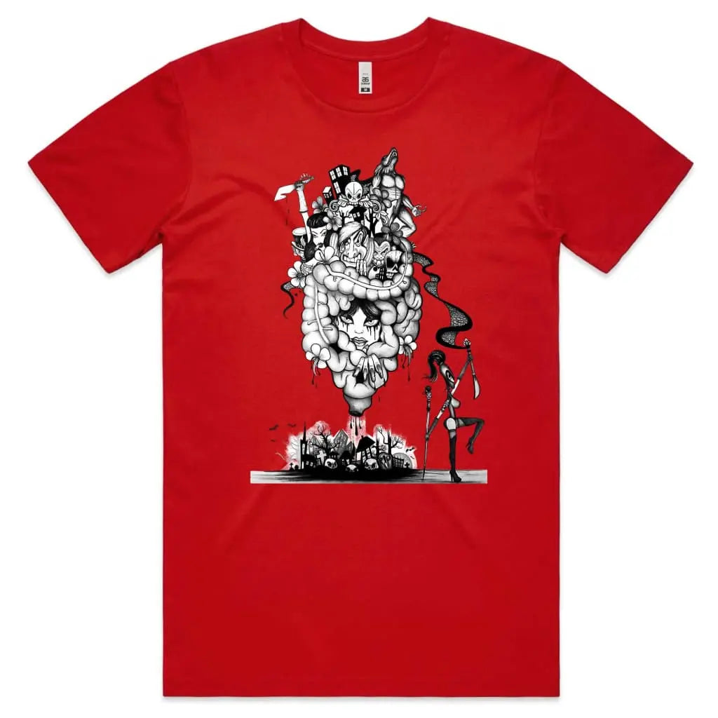 Cartoon Cemetery T-Shirt - Tshirtpark.com