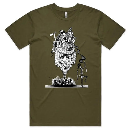 Cartoon Cemetery T-Shirt - Tshirtpark.com