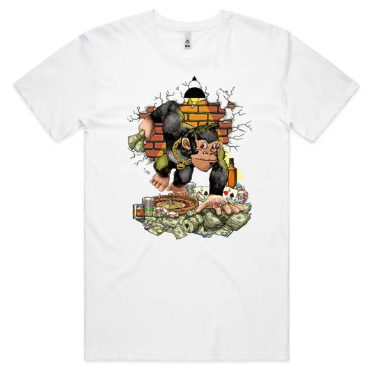 Casino Monkey T-Shirt - Tshirtpark.com