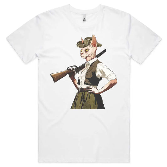 Cat Cowgirl T-Shirt - Tshirtpark.com