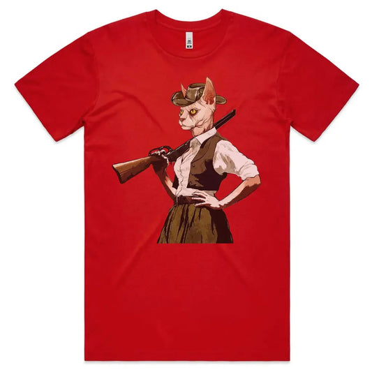 Cat Cowgirl T-Shirt - Tshirtpark.com