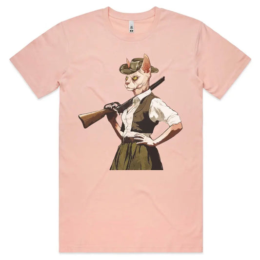 Cat Cowgirl T-Shirt - Tshirtpark.com