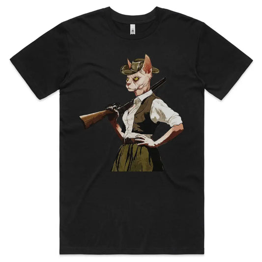 Cat Cowgirl T-Shirt - Tshirtpark.com