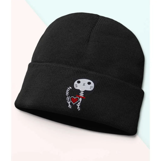 Cat Skeleton Beanie - Tshirtpark.com