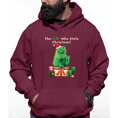 Cat Stole Christmas Colour Hoodie - Tshirtpark.com