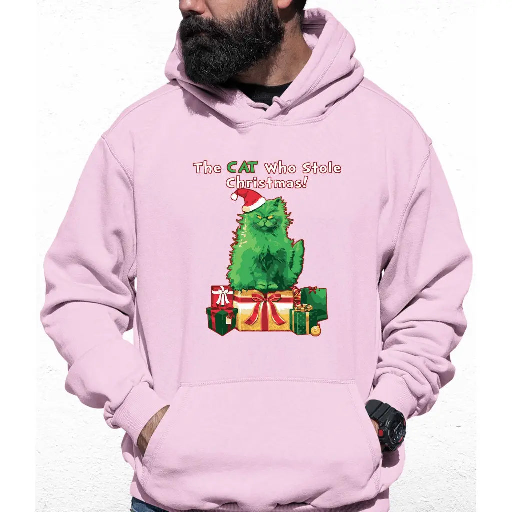 Cat Stole Christmas Colour Hoodie - Tshirtpark.com