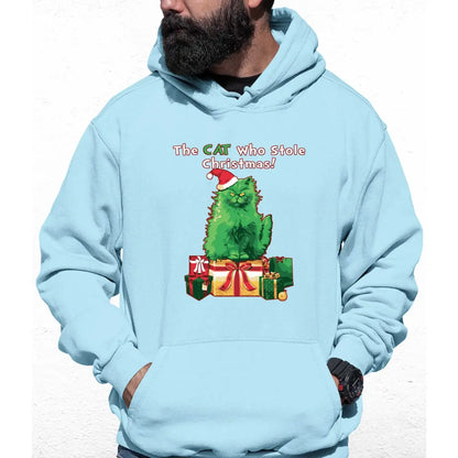 Cat Stole Christmas Colour Hoodie - Tshirtpark.com