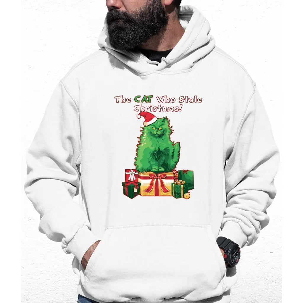 Cat Stole Christmas Colour Hoodie - Tshirtpark.com