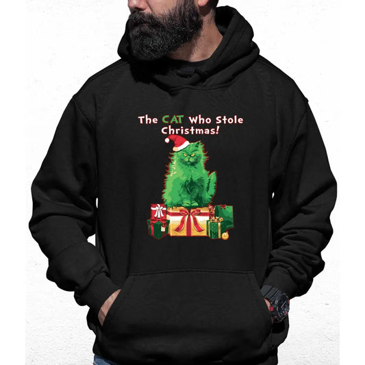 Cat Stole Christmas Colour Hoodie - Tshirtpark.com