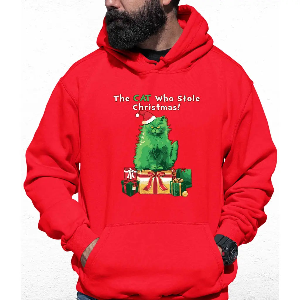 Cat Stole Christmas Colour Hoodie - Tshirtpark.com