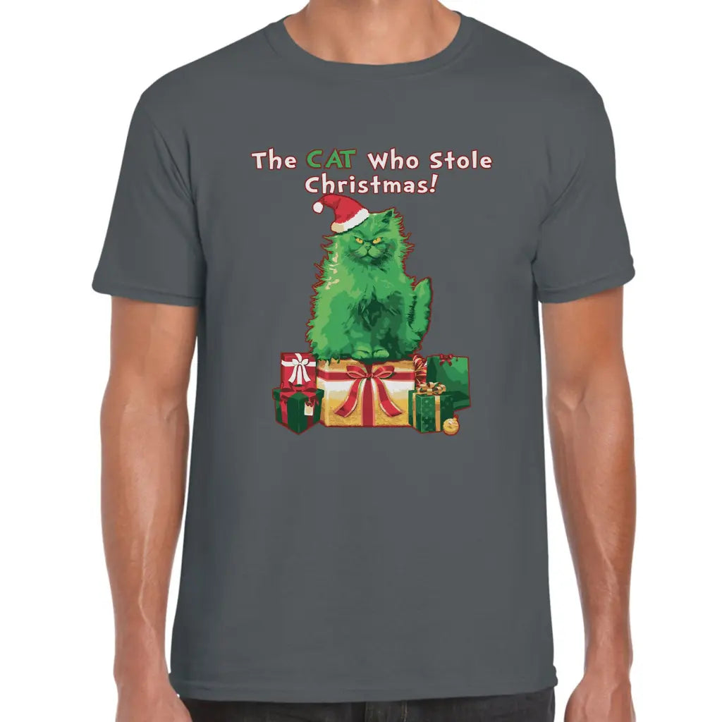 Cat Stole Christmas T-Shirt - Tshirtpark.com
