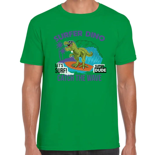 Catch The Wave Dino T-Shirt - Tshirtpark.com