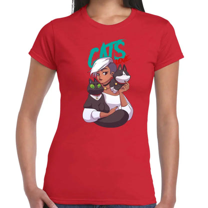 Cats Love Ladies T-shirt - Tshirtpark.com