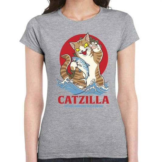 Catzilla Ladies T-shirt - Tshirtpark.com