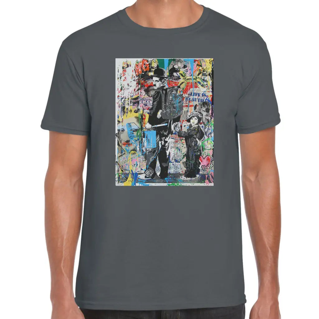 Charlie Chaplin Banksy T-Shirt - Tshirtpark.com