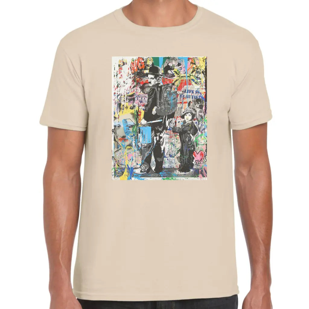 Charlie Chaplin Banksy T-Shirt - Tshirtpark.com