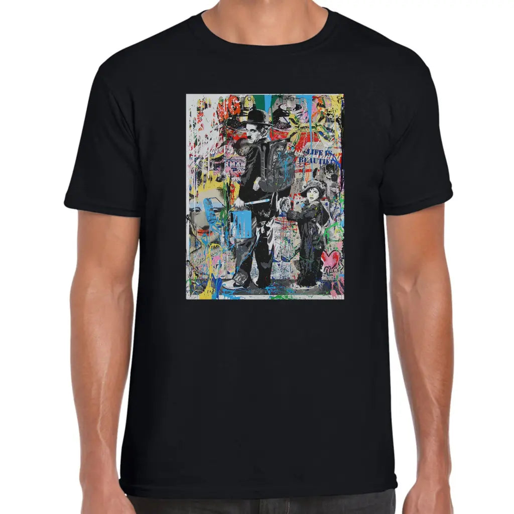 Charlie Chaplin Banksy T-Shirt - Tshirtpark.com