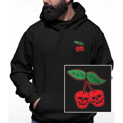 Cherry Skulls Embroidered Colour Hoodie - Tshirtpark.com