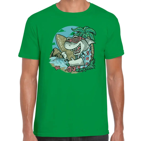 Chill Shark Surf T-Shirt - Tshirtpark.com