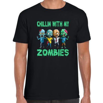 Chillin Zombies Peace T-Shirt - Tshirtpark.com