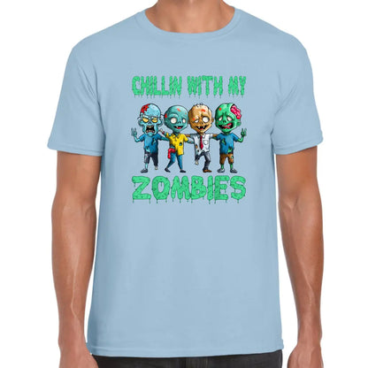 Chillin Zombies Peace T-Shirt - Tshirtpark.com