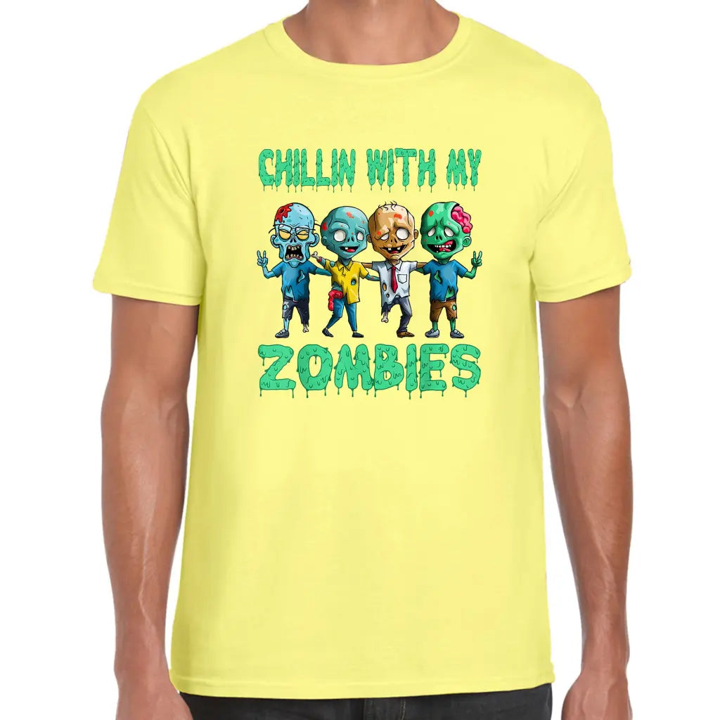 Chillin Zombies Peace T-Shirt - Tshirtpark.com