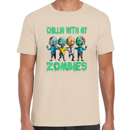 Chillin Zombies Peace T-Shirt - Tshirtpark.com