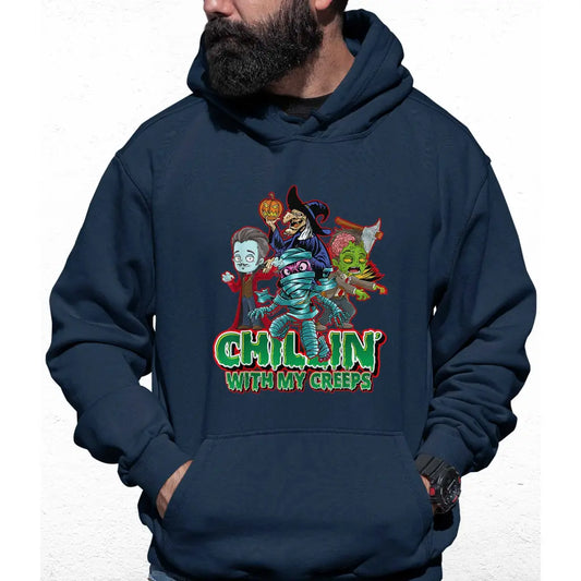 Chilling Zombies Colour Hoodie - Tshirtpark.com