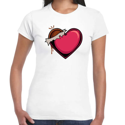 Chocolate Heart Ladies T-shirt - Tshirtpark.com