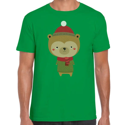Christmas Bear Scarf T-Shirt - Tshirtpark.com