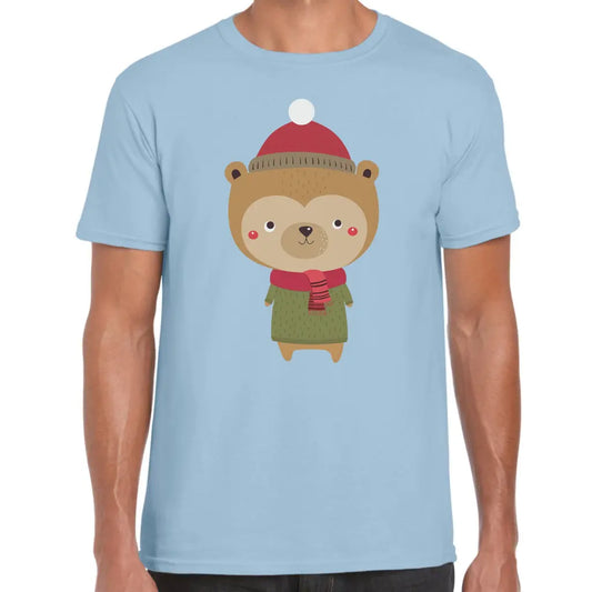 Christmas Bear Scarf T-Shirt - Tshirtpark.com