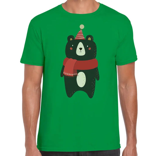 Christmas Bear Scarf T-Shirt - Tshirtpark.com