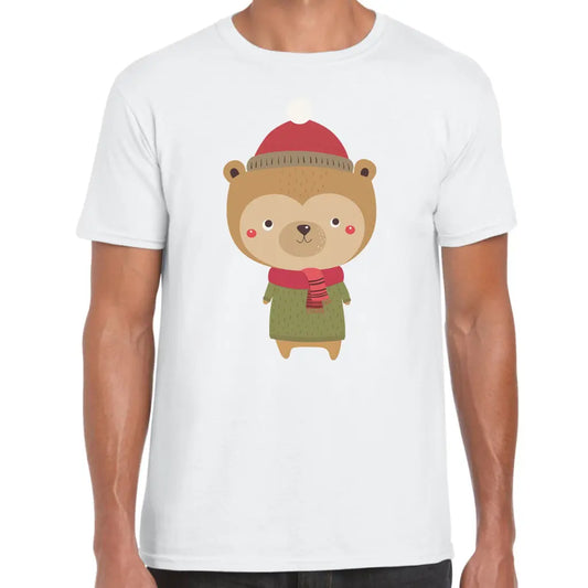 Christmas Bear Scarf T-Shirt - Tshirtpark.com