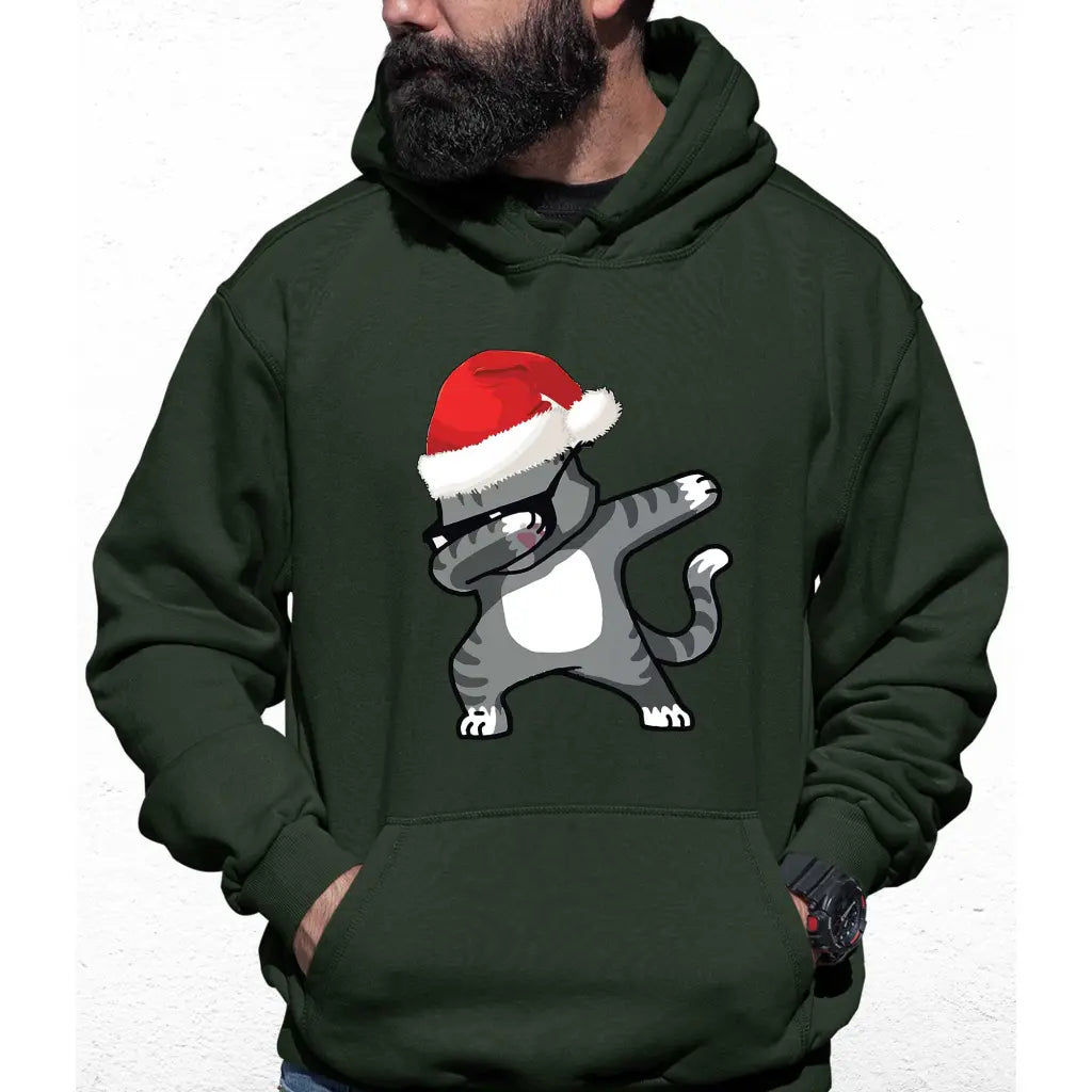 Christmas Dancing Cat Colour Hoodie - Tshirtpark.com