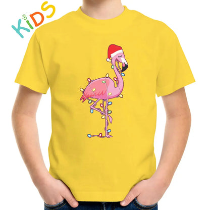 Christmas Flamingo Kids T-shirt - Tshirtpark.com