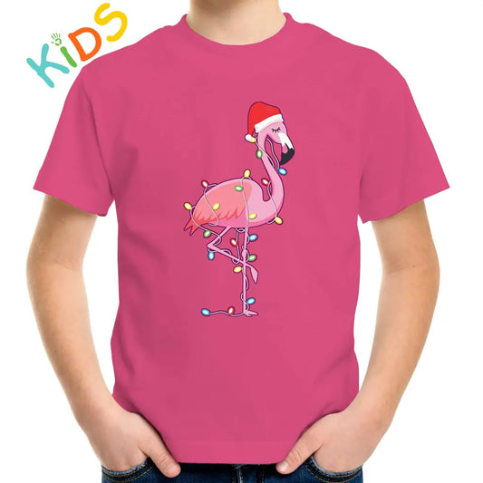 Christmas Flamingo Kids T-shirt - Tshirtpark.com