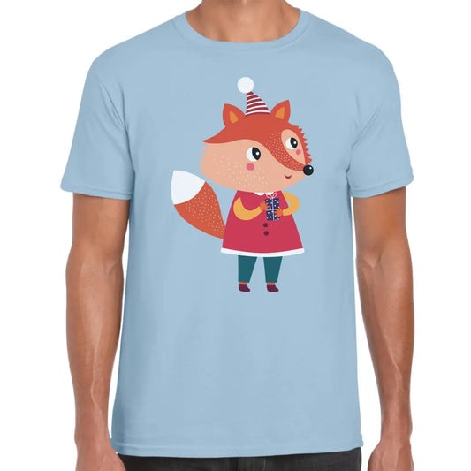 Christmas Fox Present T-Shirt - Tshirtpark.com