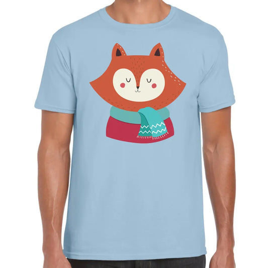 Christmas Fox Scarf T-Shirt - Tshirtpark.com