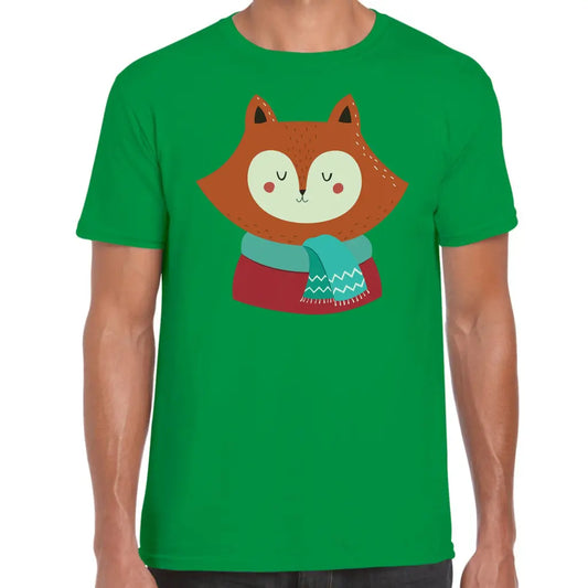 Christmas Fox Scarf T-Shirt - Tshirtpark.com