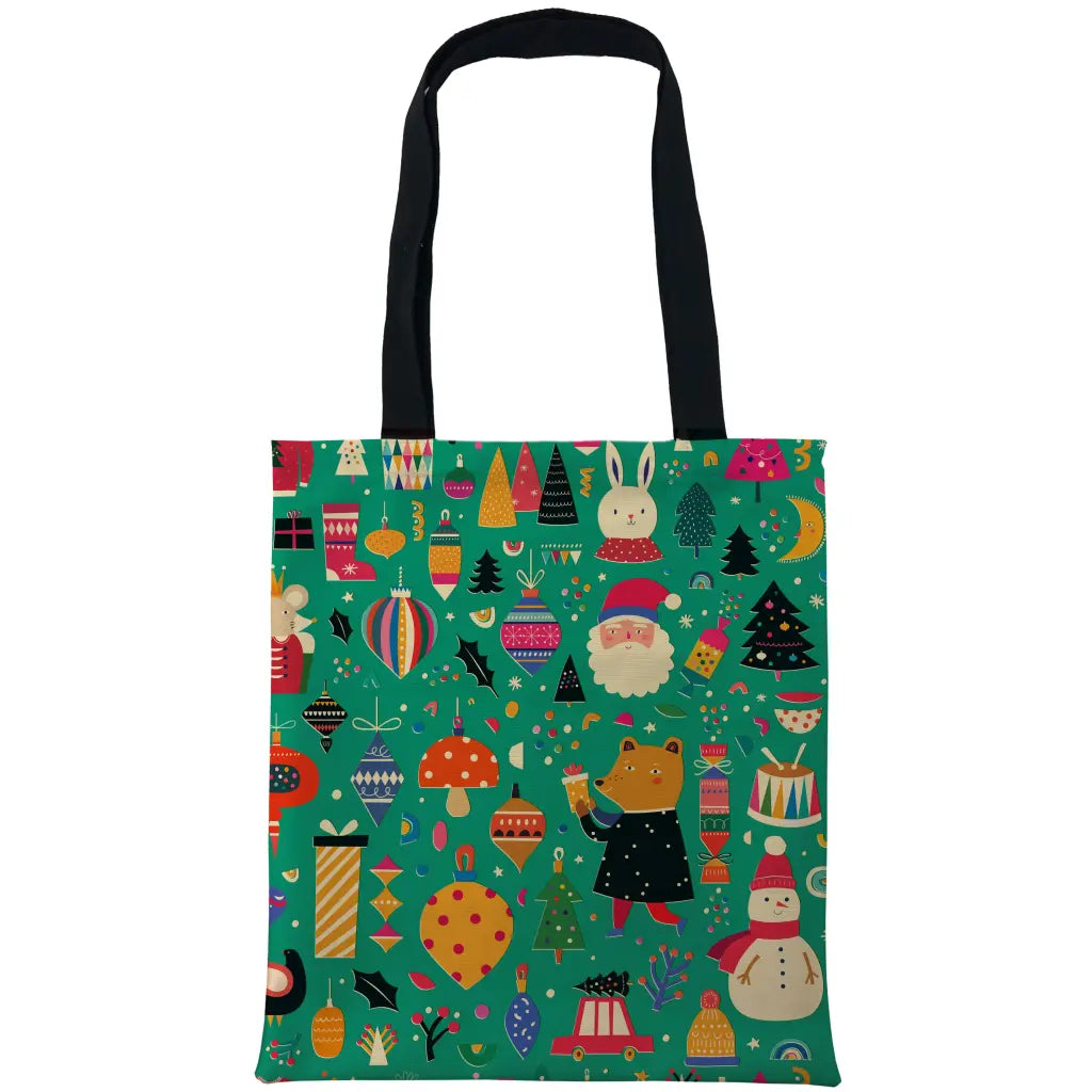 Christmas Foxy in Santa Green Bags - Tshirtpark.com